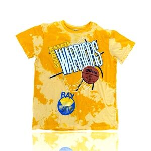 Golden State Warriors Vintage Style Tee: Adult Small: Steph Curry: Tie Dye